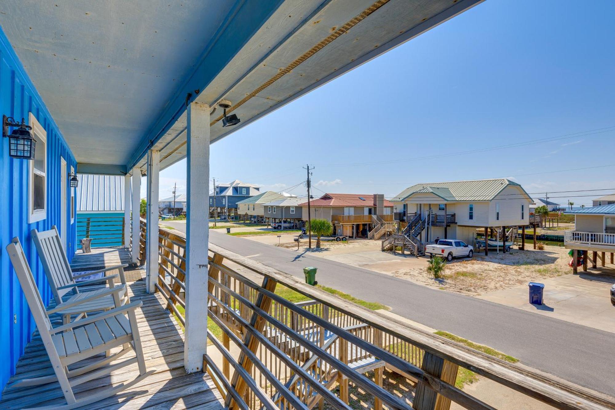 Waterfront Dauphin Island Home With Deck And Boat Dock Exteriér fotografie